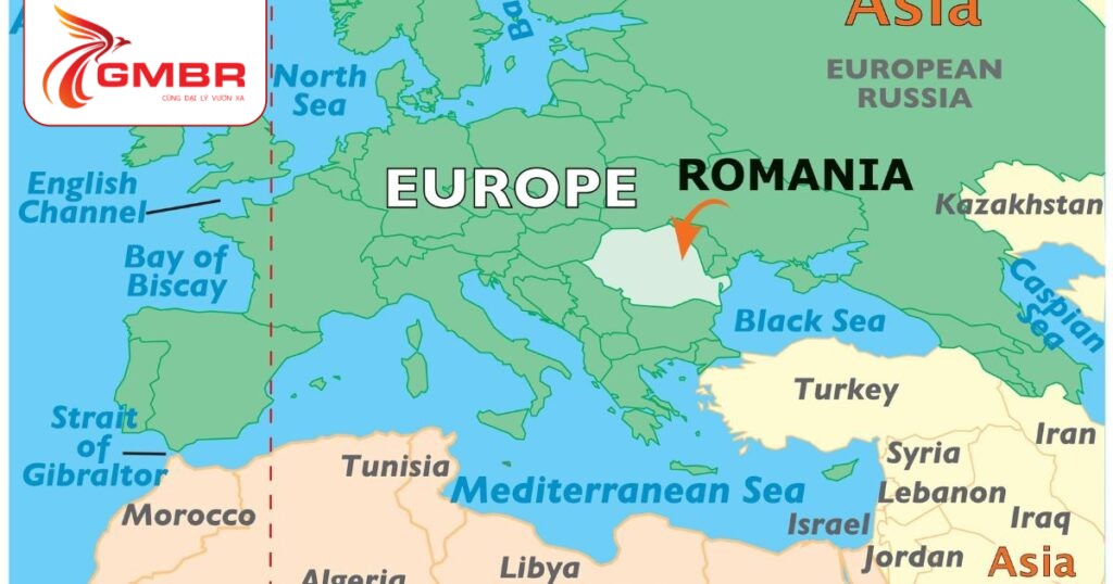 Du lịch Romania: Thời điểm du lịch, Địa điểm, Lịch trình du lịch & Hãng hàng không khai thác chuyến bay đến Romania 1 Vị trí địa lý Romania