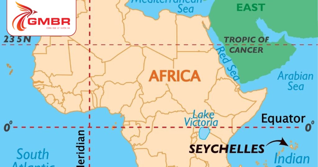 Du lịch Seychelles: Thời điểm du lịch, Địa điểm, Lịch trình du lịch & Hãng hàng không khai thác chuyến bay đến Seychelles 1 Vị trí địa lý Seychelles