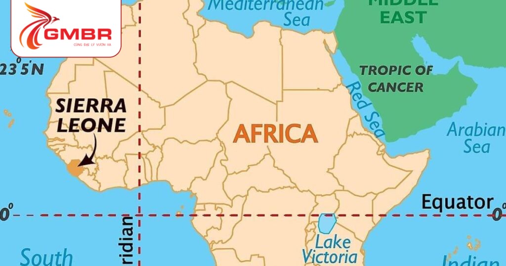 Du lịch Sierra Leone: Thời điểm du lịch, Địa điểm, Lịch trình du lịch & Hãng hàng không khai thác chuyến bay đến Sierra Leone 1 Vị trí địa lý Sierra Leone