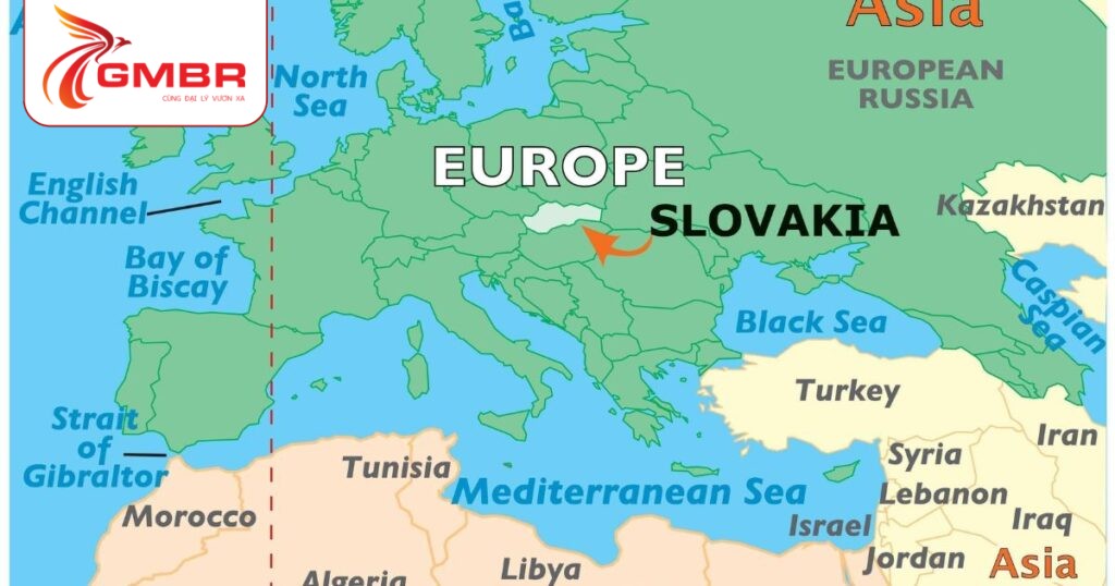 Du lịch Slovakia: Thời điểm du lịch, Địa điểm, Lịch trình du lịch & Hãng hàng không khai thác chuyến bay từ Việt Nam đến Slovakia 1 Vị trí địa lý Slovakia