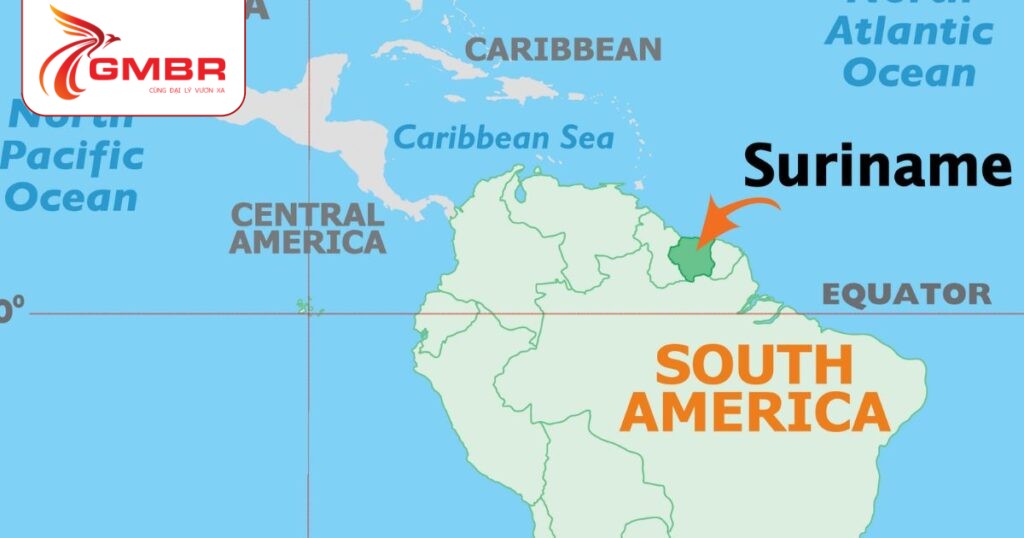 Vị trí địa lý Suriname
