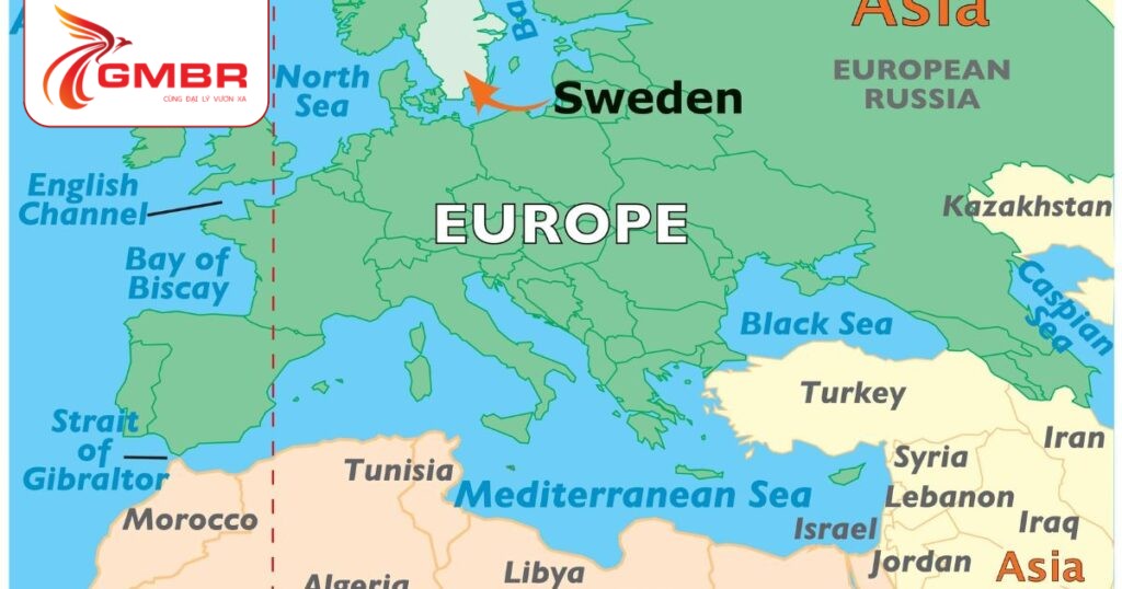 Vị trí địa lý Thụy Điển