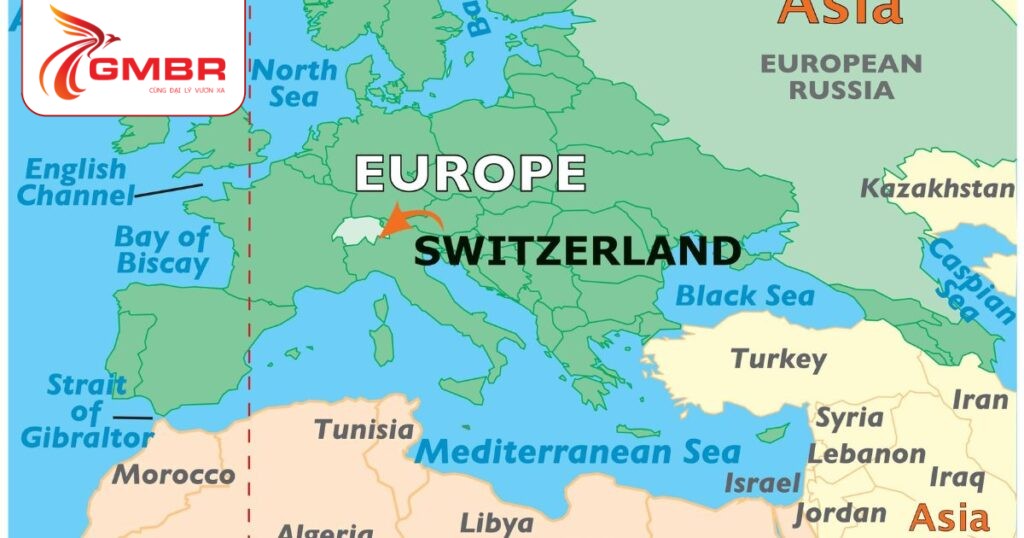 Vị trí địa lý Thụy Sĩ