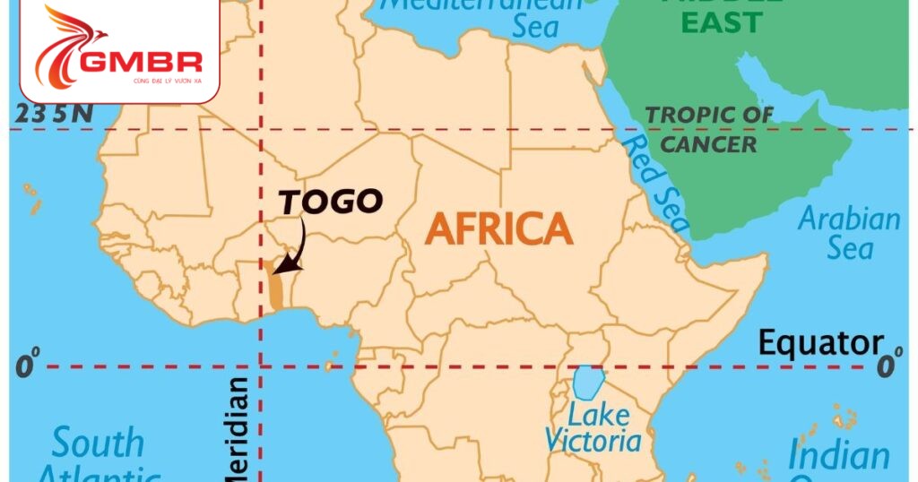 Vị trí địa lý Togo