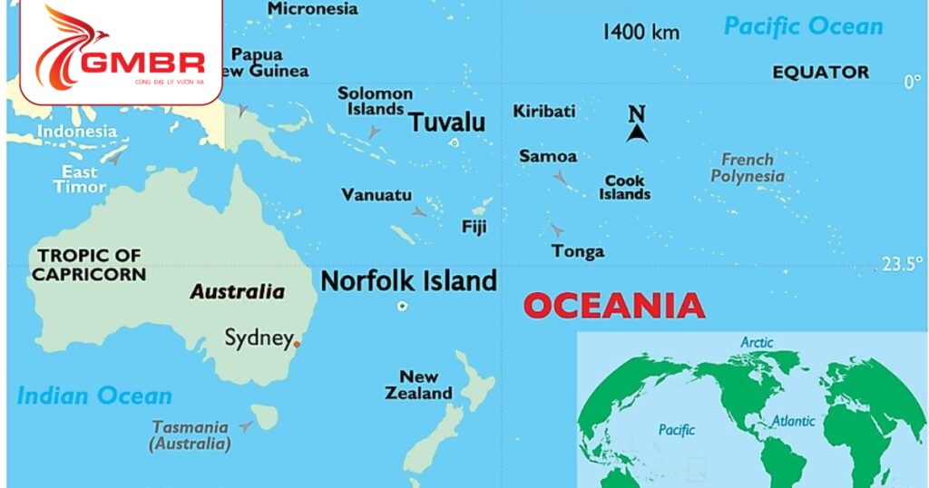 Vị trí địa lý Tuvalu