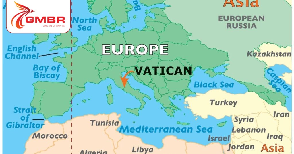 Vị trí địa lý Vatican