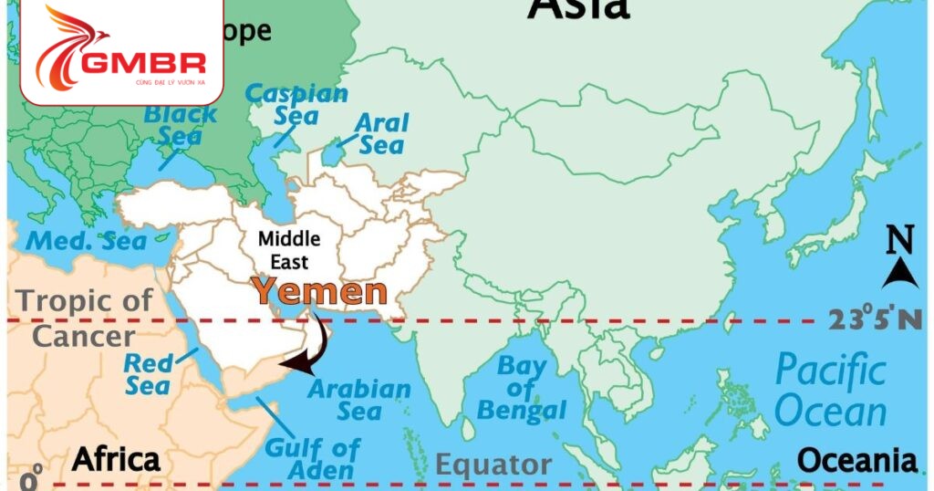 Vị trí địa lý Yemen