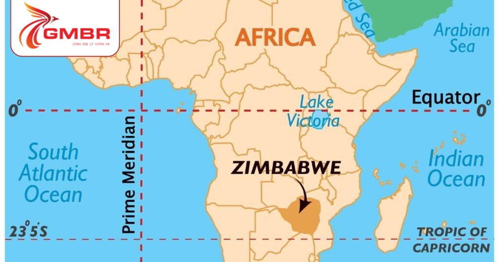 Vị trí địa lý Zimbabwe